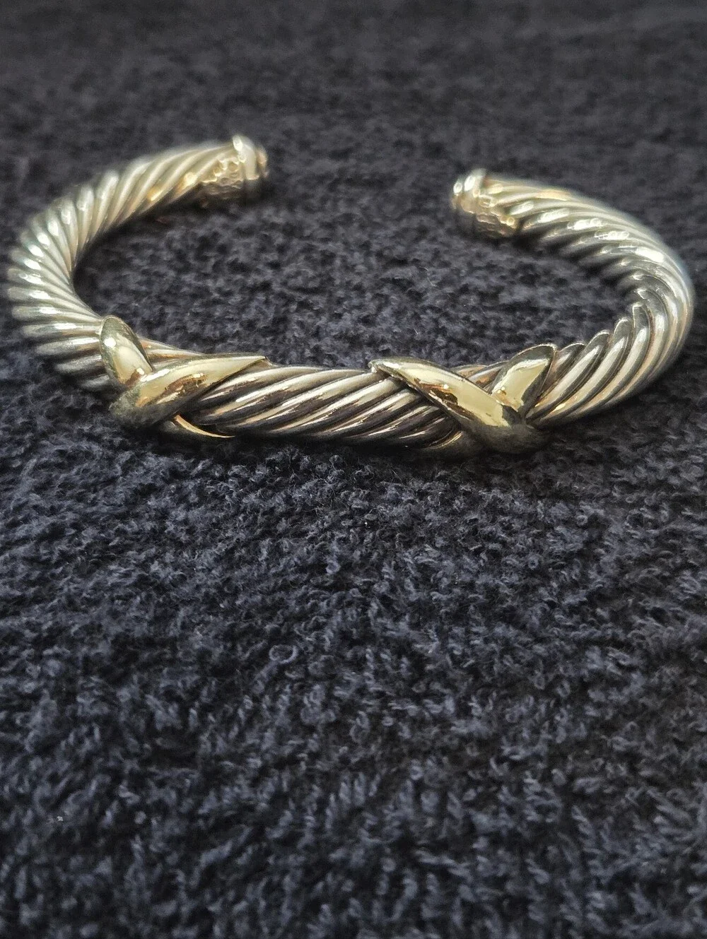 David Yurman X Classic Cable Station Bracelet 7mm